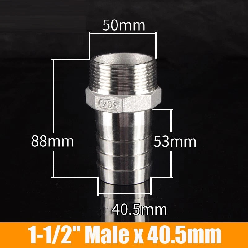 1/4"-4" Inch Female/Male Stainless Hose Connector Fitting For Air Water Fuel Gas