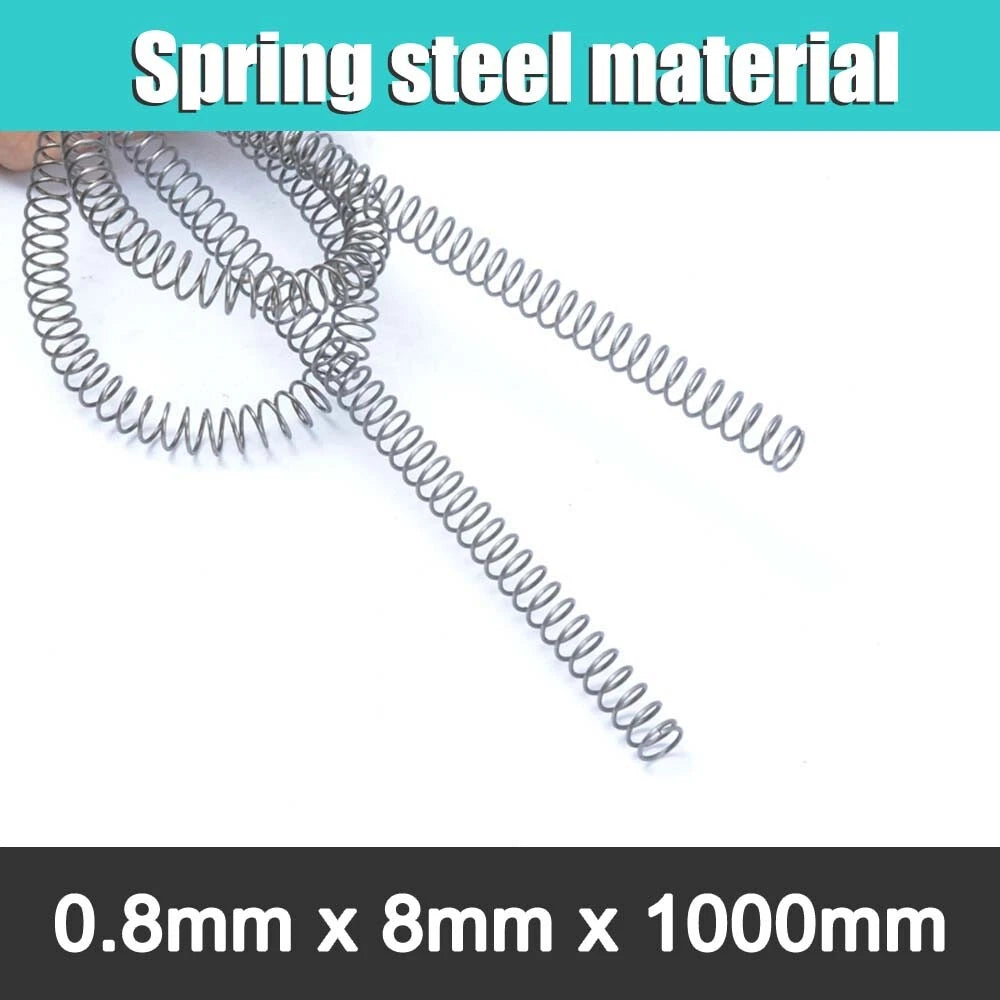 1000mm length Spring Stee Wire 0.3mm-6mm ,OD 6mm-60mm Compression Spring 1 Meter