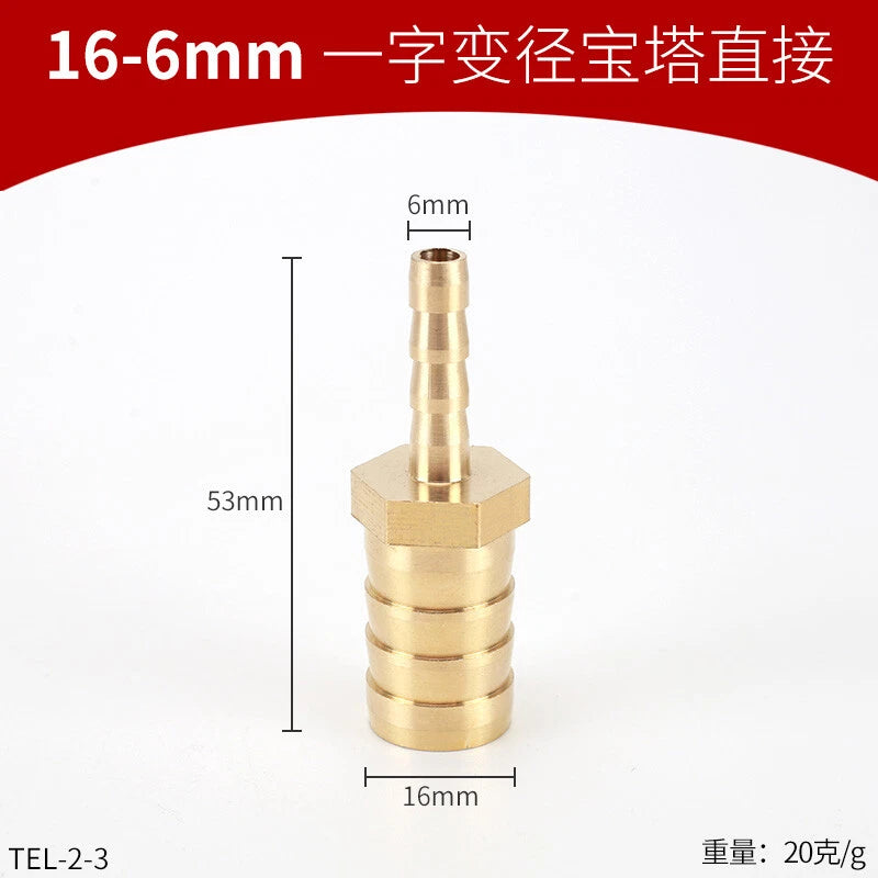 Brass Reducing Hose Fittings – Straight, L, T & Y Connectors for Gas & Air Tube
