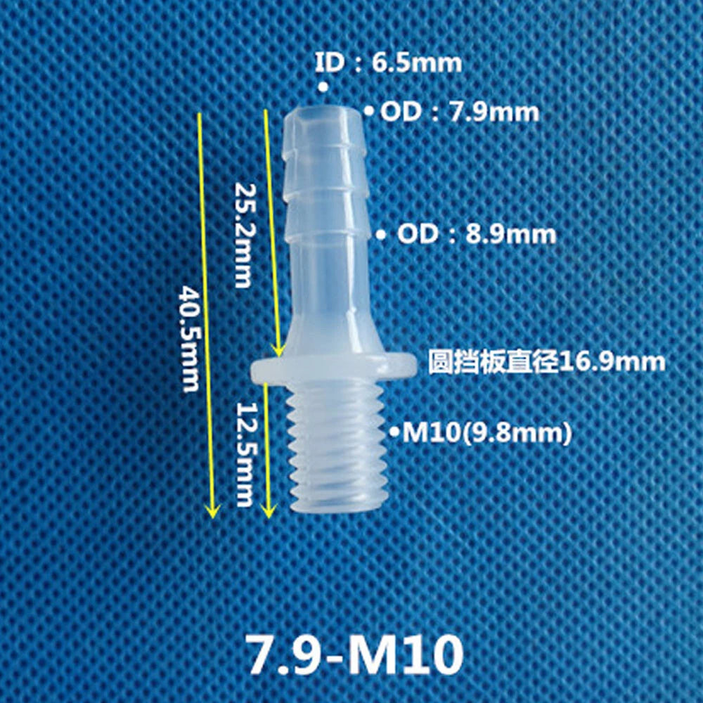 BSP Metric External Thread Straight Barb Connector – Plastic Hose Pipe Fitting