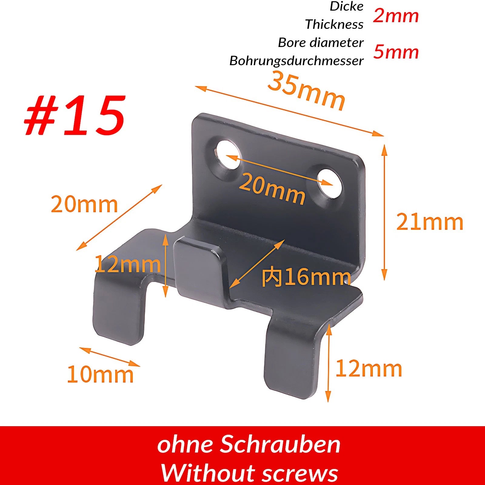 U Shaped Brackets Flat Hooks Stainless Hooks Ceramic Tile Display Bracket