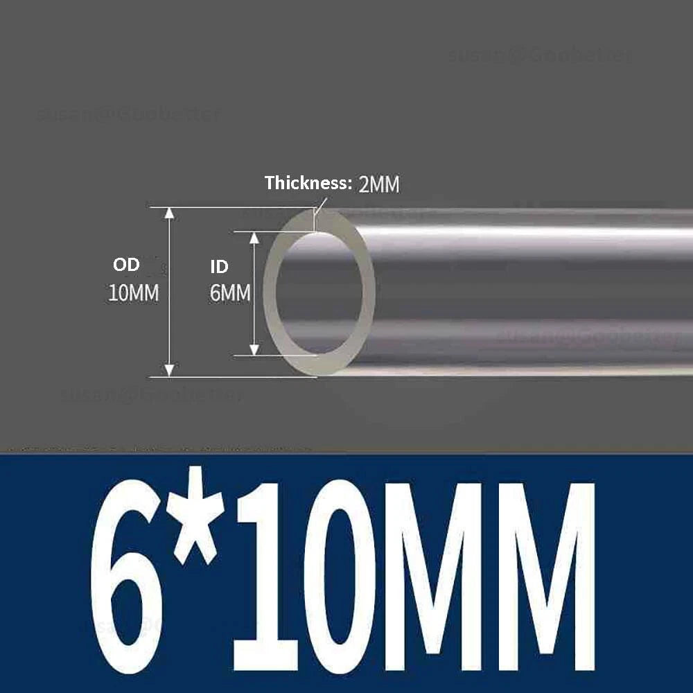 Clear Flexible PVC Tubing — Plastic Hose for Air, Water, Aquarium & Pond