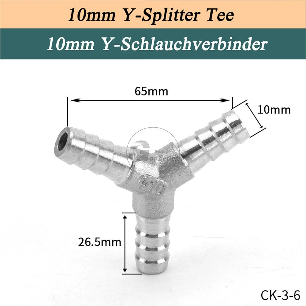 A2 Stainless Steel 8-41mm Barbed Hose Connector,Hosetail Pipe Air Water Oil Fuel