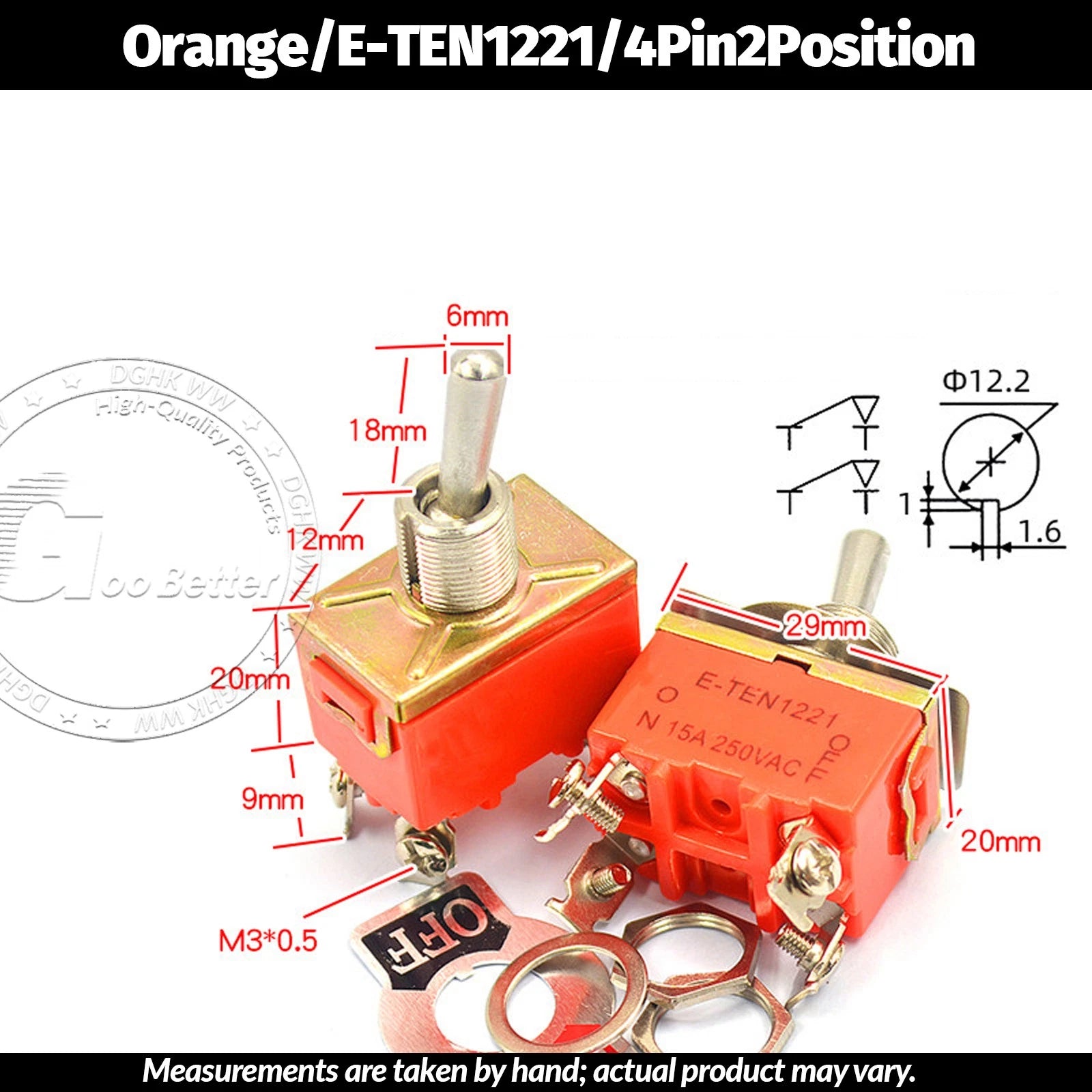 Miniature Toggle Switch — SPST/SPDT, 2–12 Pin, MTS/E-TEN/RLS Series, 79 Types