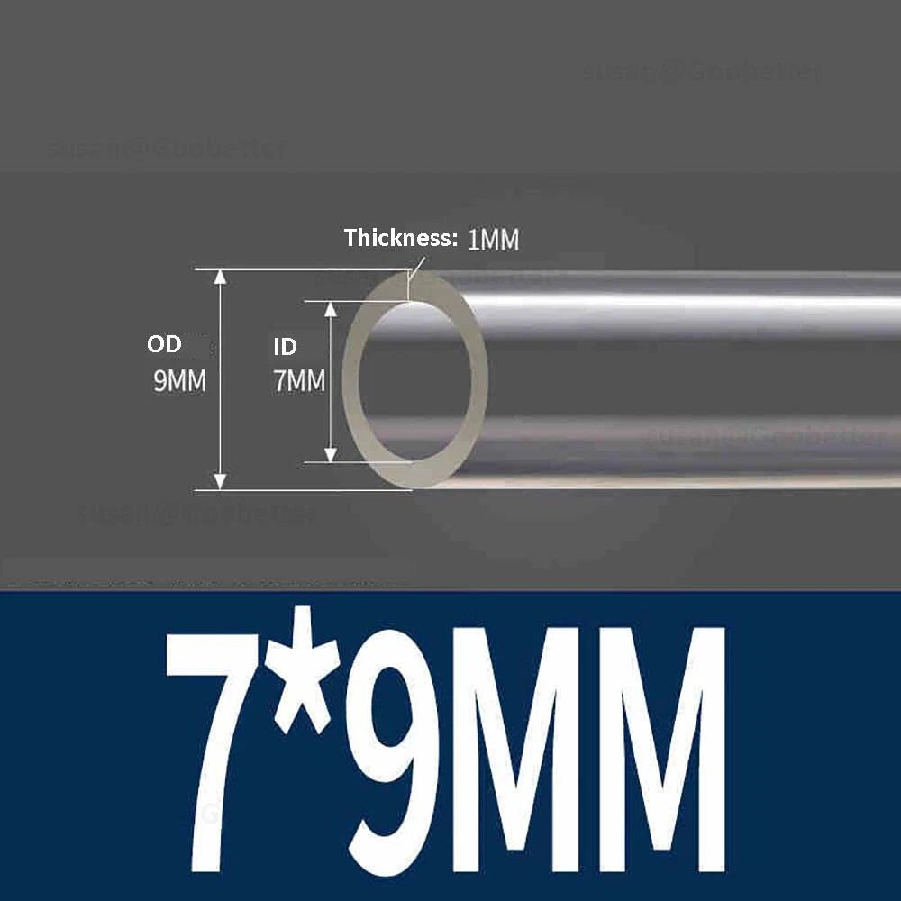 Clear Flexible PVC Tubing — Plastic Hose for Air, Water, Aquarium & Pond