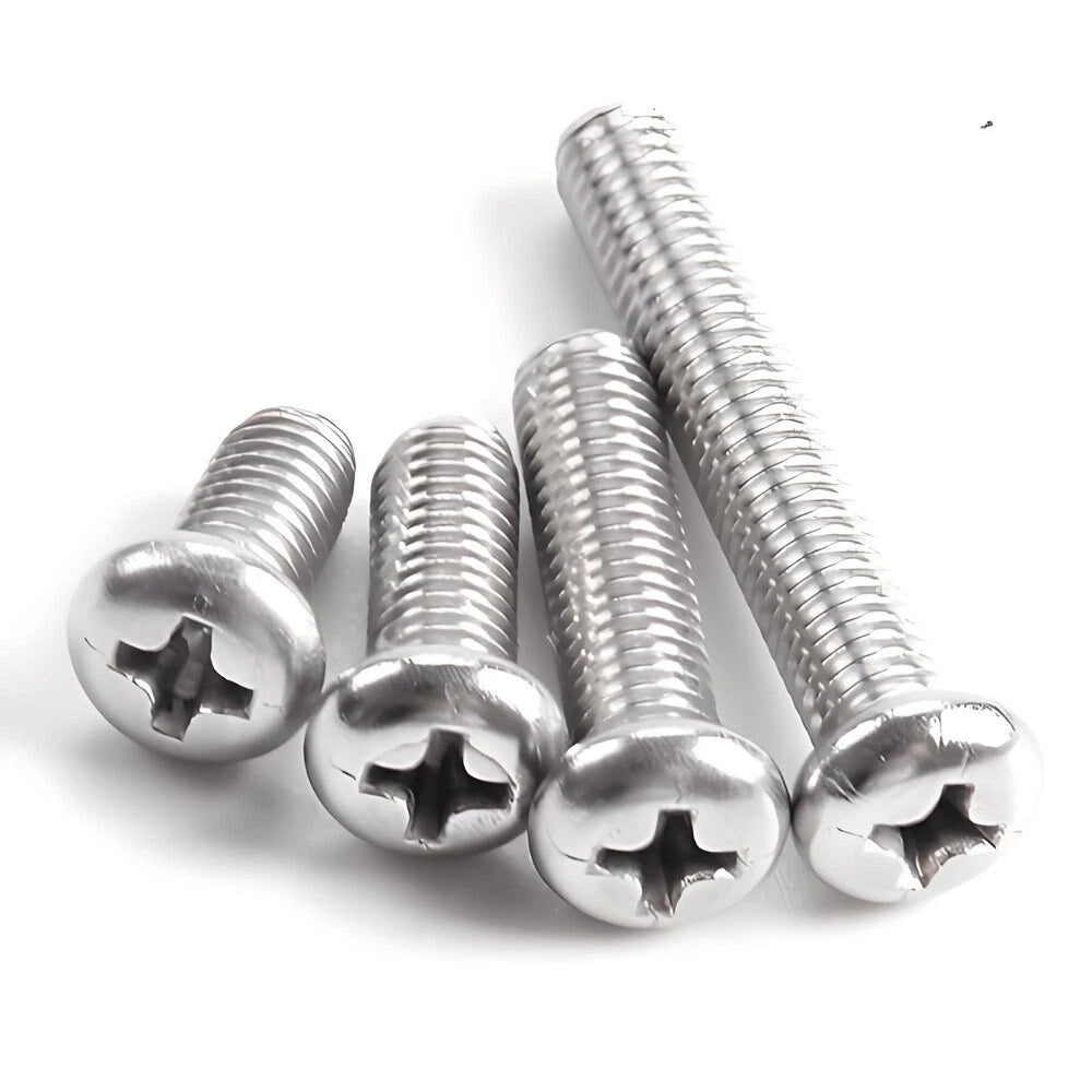 Phillips Pan Head Machine Screws M1.0–M6 | Nickel-Plated