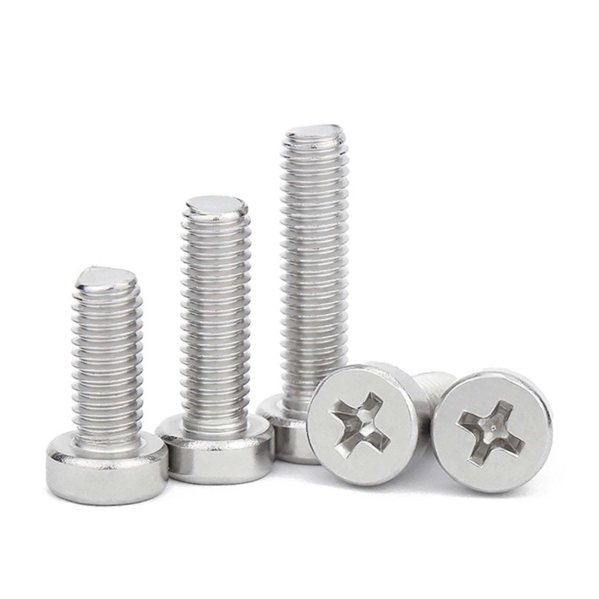A2 Stainless Steel Cheese Head Phillips Machine Screws | M2–M8 Metric Bolts - HomeDIYer