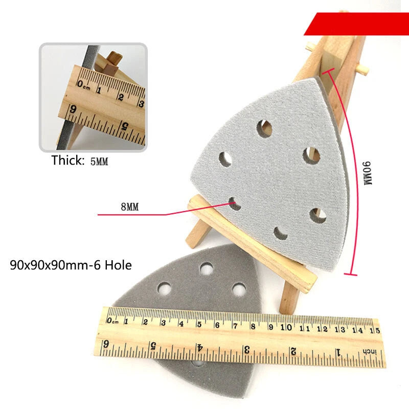 Wet Dry Sponge Mouse Sanding Sheets Discs 90mm 300-3000 Grit Hook Loop Sandpaper
