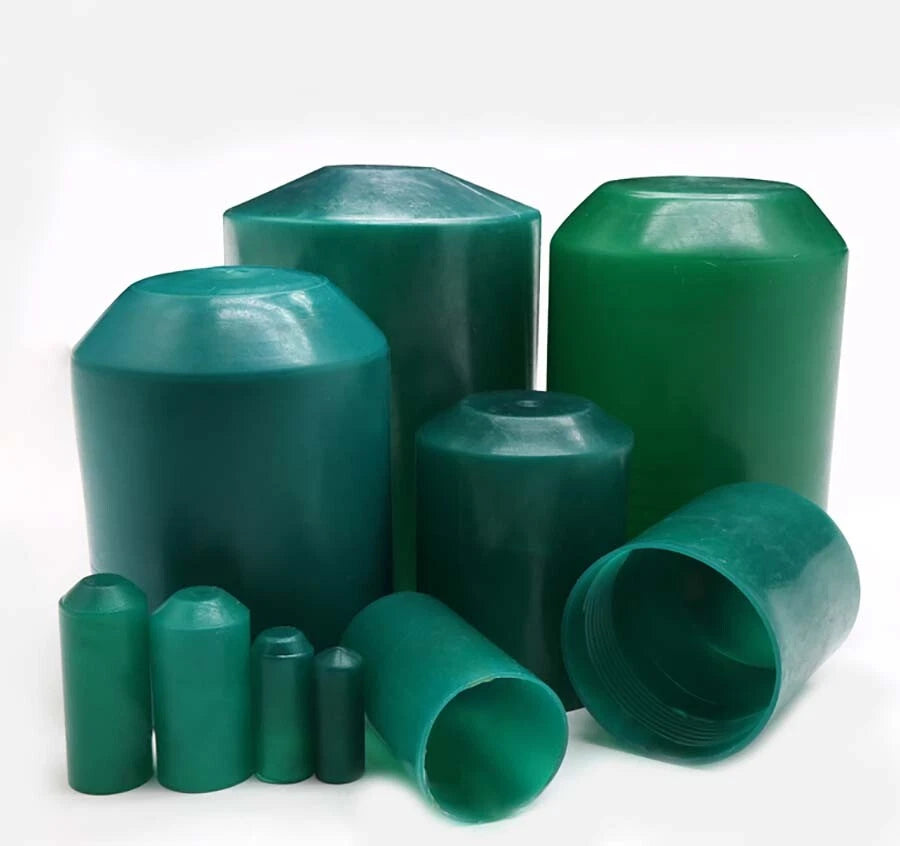 Adhesive Glue-Lined Heat Shrink End Caps — 8mm to 65mm, Black Red Green