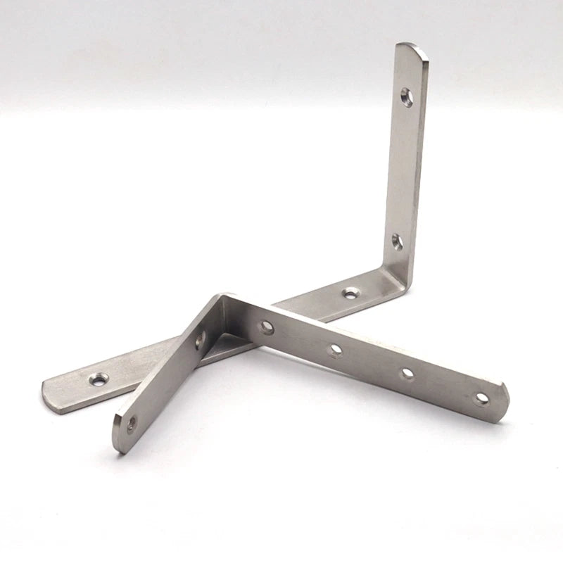 304 Stainless Steel Triangle Shelf Bracket Wall-Mounted for Bookshelf Storage