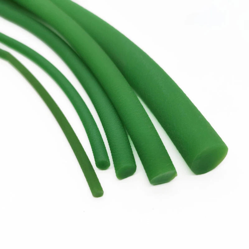 Polyurethane Round Drive Belt | PU Urethane Round Belt Ø1.5–18mm Rough Surface Green