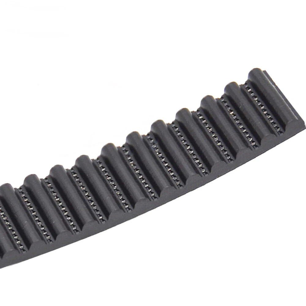 Open Timing Belt — 2GT / HTD-3M / HTD-5M / HTD-8M / STPD-S2M / XL, 6–40 mm Wide, Black, Cut to Length
