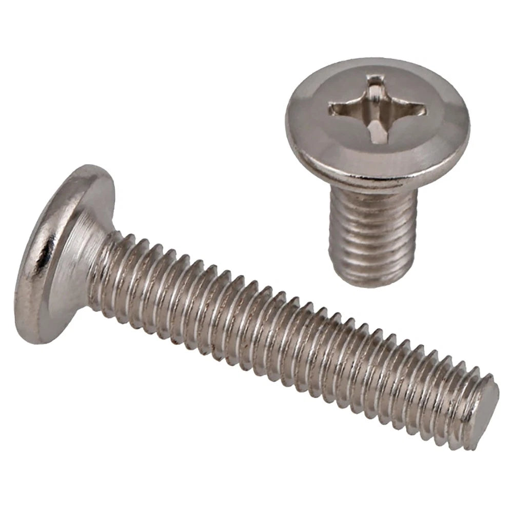 M6 Countersunk Phillips Machine Screws – Nickel Plated, Flat Head Bolts, Fully Threaded (12–90mm)