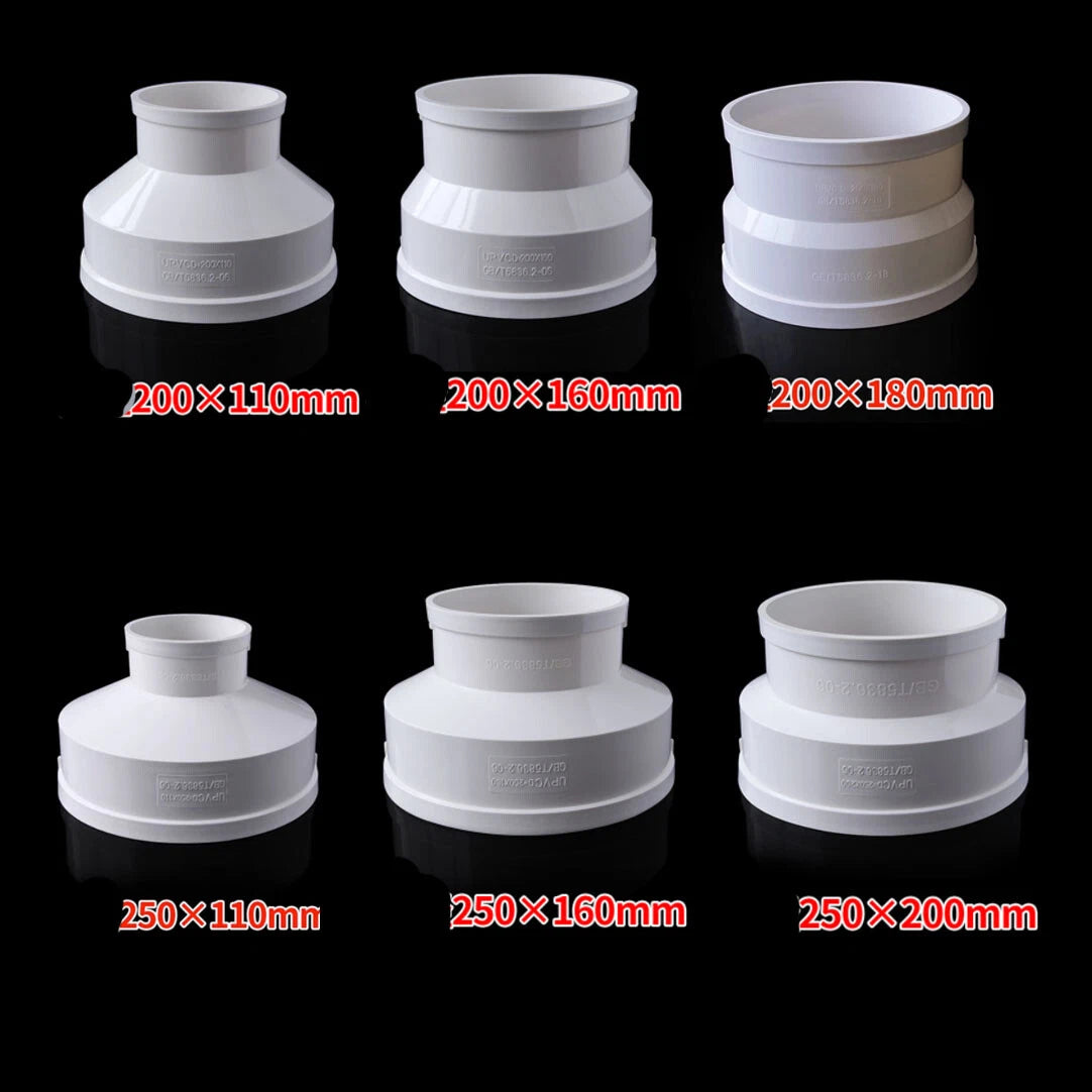 PVC Reducing Connector Offset reducer Metric Plumbing Fittings Pipe Large size!