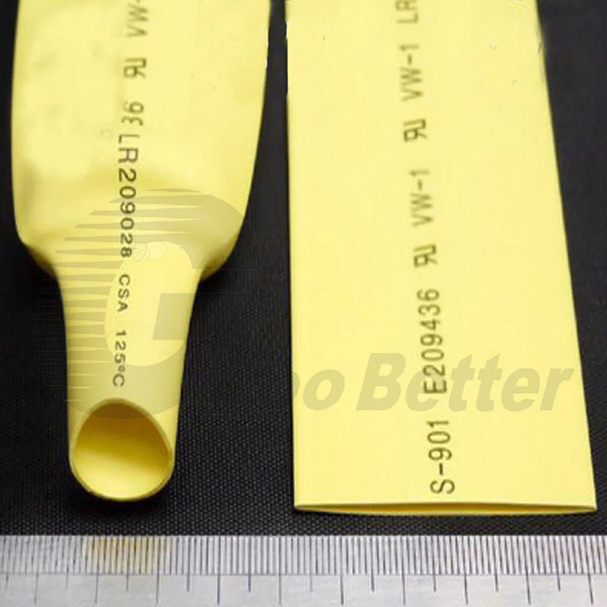 Yellow Heat Shrink Tubing – 2:1 & 3:1 Ratio, Φ0.6mm–Φ80mm, Wire Electrical Sleeving
