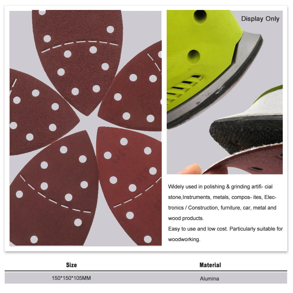 90mm Detail Palm Sander Abrasive Sanding Sheets Mouse Sandpaper Pads 40-1000Grit