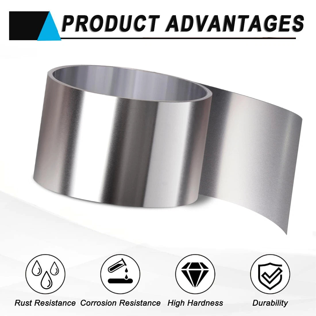 Titanium Foil Plate Sheet TA1/TC4 0.01mm~0.6mm Thick Metal Sheet Foil Band Roll