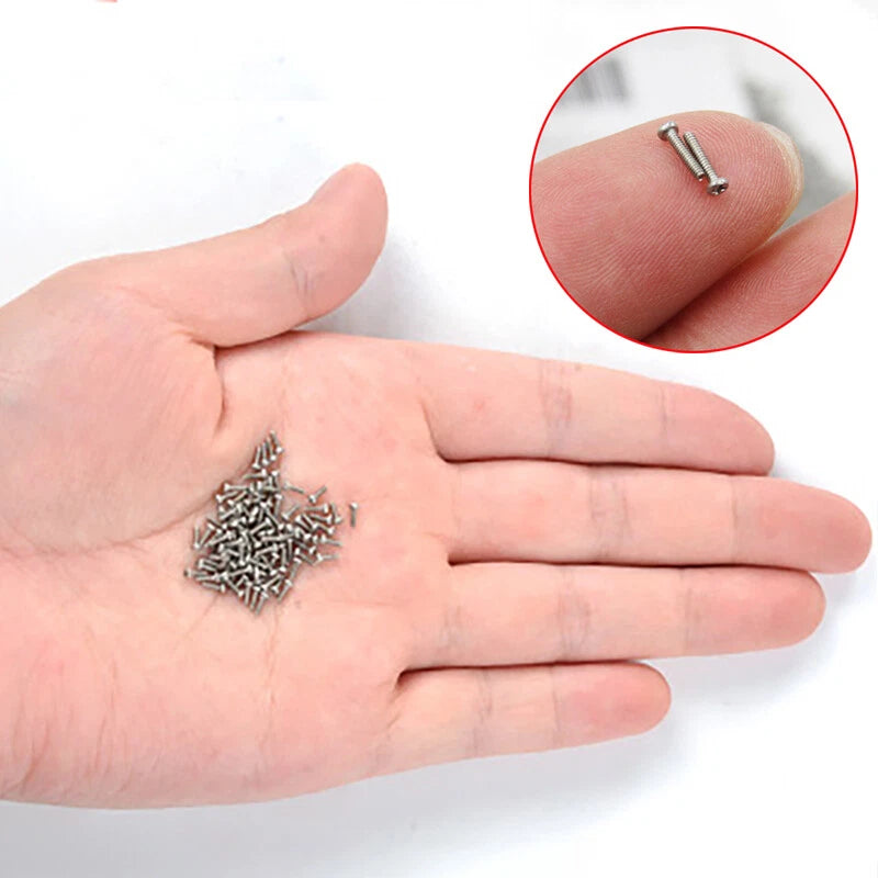 A2 Stainless Steel Pan Head Phillips Micro Machine Screws M1.0 M1.2 M1.4 M1.6 M2 M2.5 M3 M3.5 — 3mm to 120mm