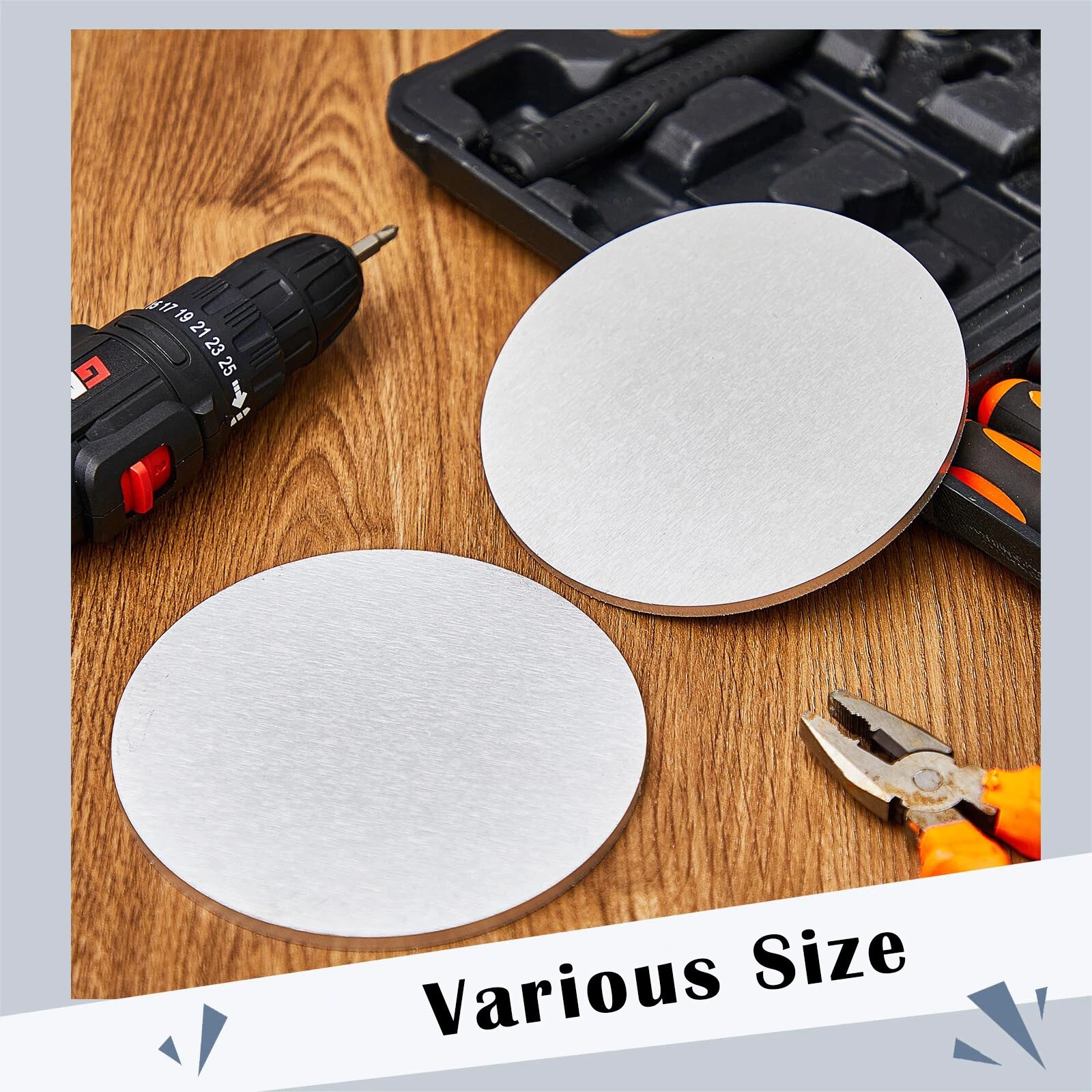 6061 Round Aluminum Sheet Disc Plate Dia 100/150/200/300mm Thick 1/2/3/4/5~10mm
