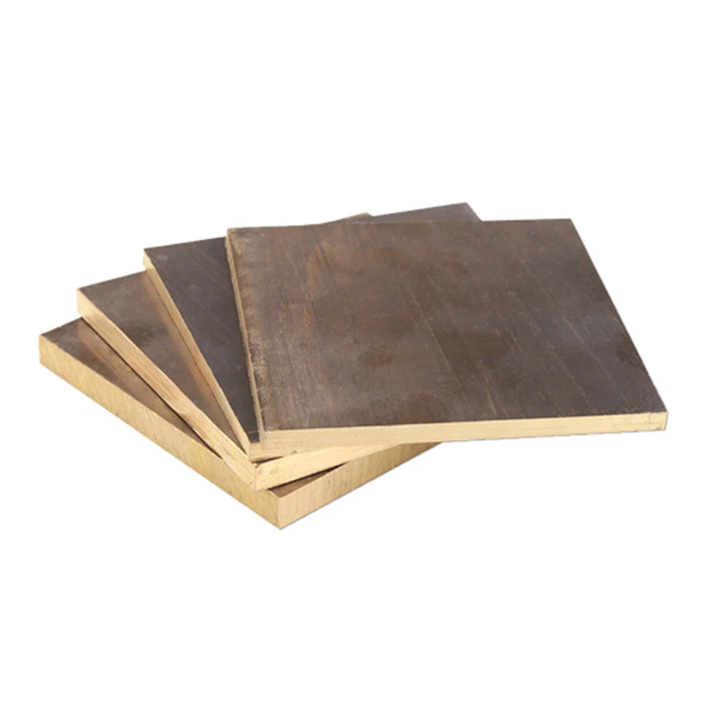 Thick 6/8/10/12 mm Aluminum Bronze Sheets Plate Albronze Solid Panel 100x100 mm
