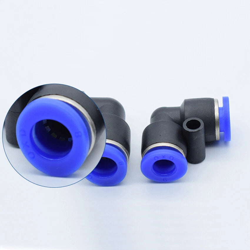 90° Elbow Push-to-Connect Pneumatic Fitting | Equal Dia 4mm–16mm
