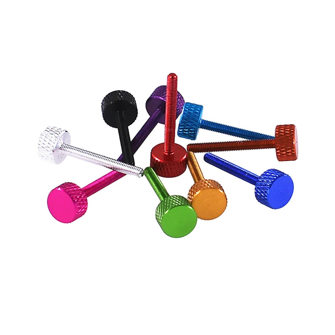 M3 Knurled Thumb Screws – Aluminum Anodized, Multiple Colors & Lengths - HomeDIYer