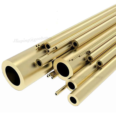 Brass Round Tube — OD 32–50mm, 500mm Long, Multiple Wall Thicknesses