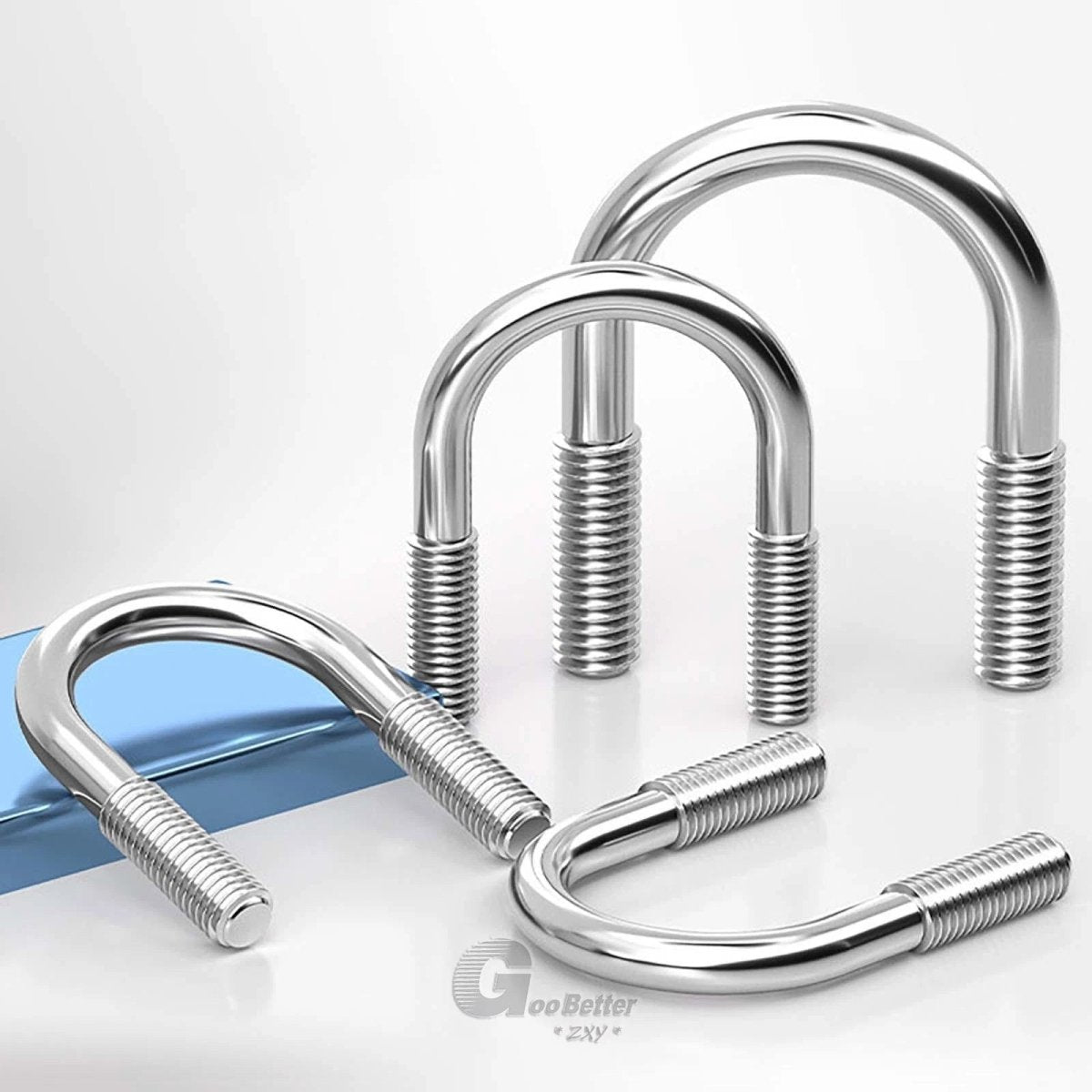 Square U - Bolts Stainless Steel — M6 to M24 | 304 A2 & 316 A4 Marine Grade - HomeDIYer