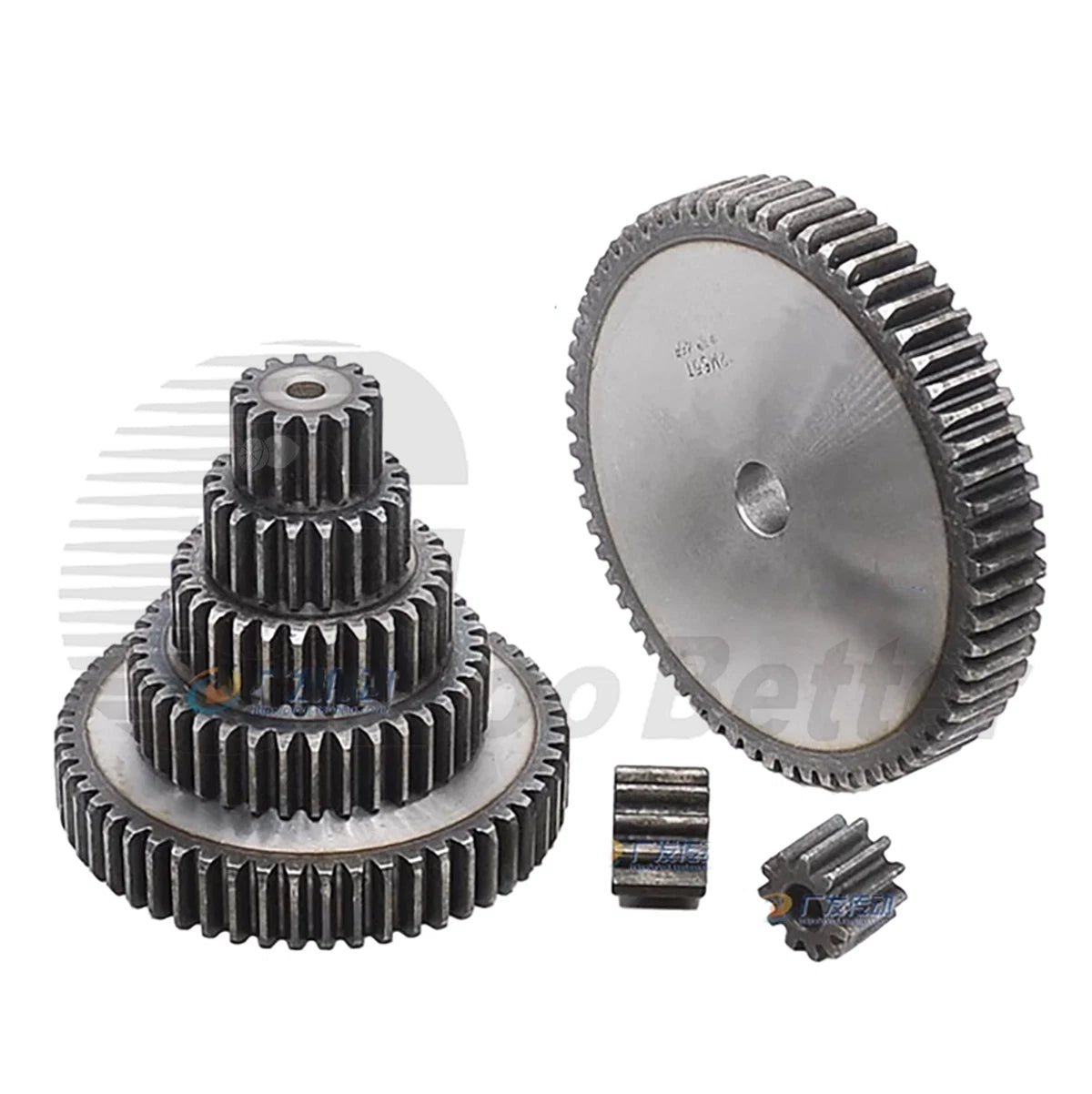 Module 2.5 Spur Gear 10T-120T Teeth Flat Gear Motor Transmission Gear 45# Steel