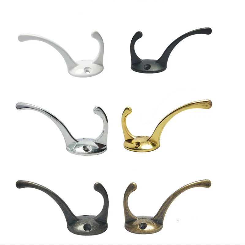 1/10 PACK Coat Hooks Rack Robe Wall Door Dress Bathroom Clothes Hangers