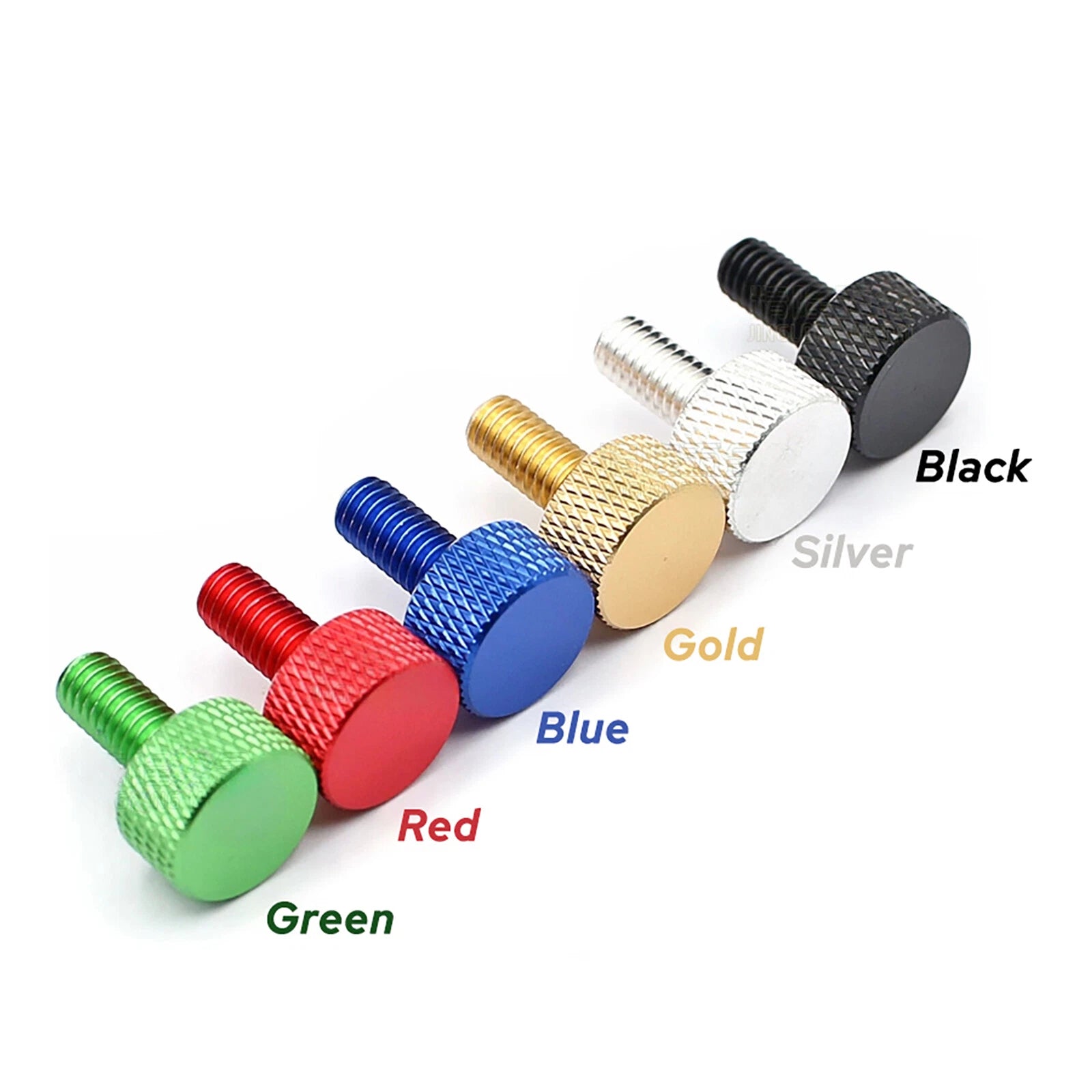 M3 M4 M5 M6 Knurled Thumb Screws Aluminium Hand Grip Knob Bolts 6mm to 20mm Long