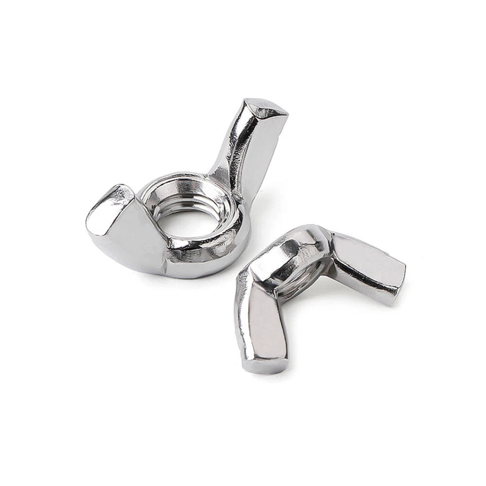 M4-M12 Wing Nuts Butterfly Nut To Fit Bolts Screws 201 Stainless Steel DIN 315