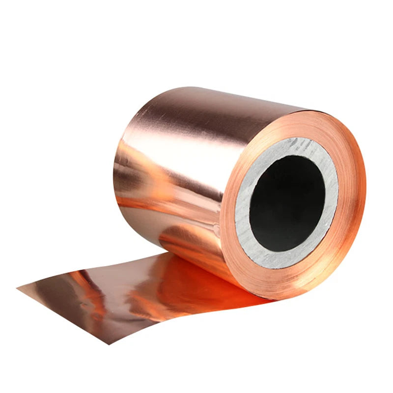 T2 Copper Sheet Foil Strip Roll 200mm*1000mm Thick: 0.03mm-0.4mm Multiple Size