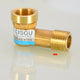 BSP Brass Elbow Pipe Fittings — 1/2" Male & Female Threaded Connector for Air & Water