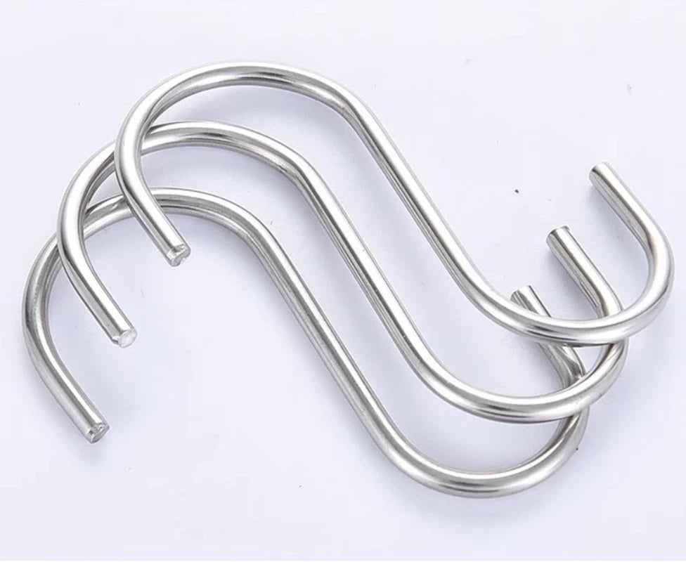 S Hooks Stainless Steel Kitchen Pan Utensil Bathroom Clothes Hanger Hanging