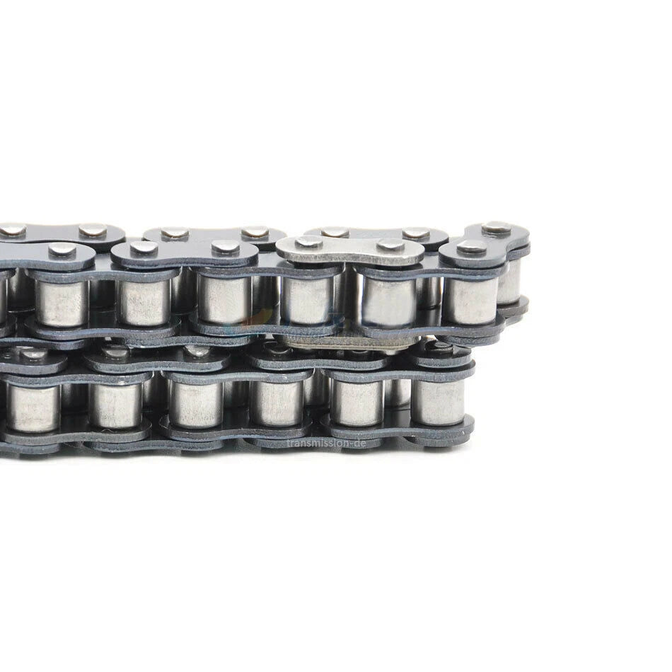 Roller Chain 04C-1 Pitch 6.35 mm 1/4" Single Row Chain Stainless-Carbon Steel