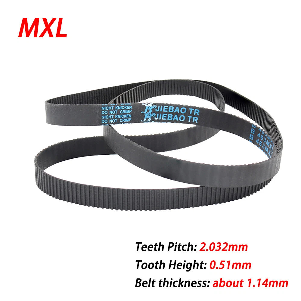 MXL Rubber Timing Belt 6mm Width – Closed Loop, 2.032mm Pitch, 22–1636 Tooth