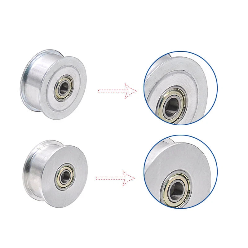 5M Smooth-Tooth Idler Pulley 12-50 Teeth Bore 3mm-25mm for 20mm Width Belt