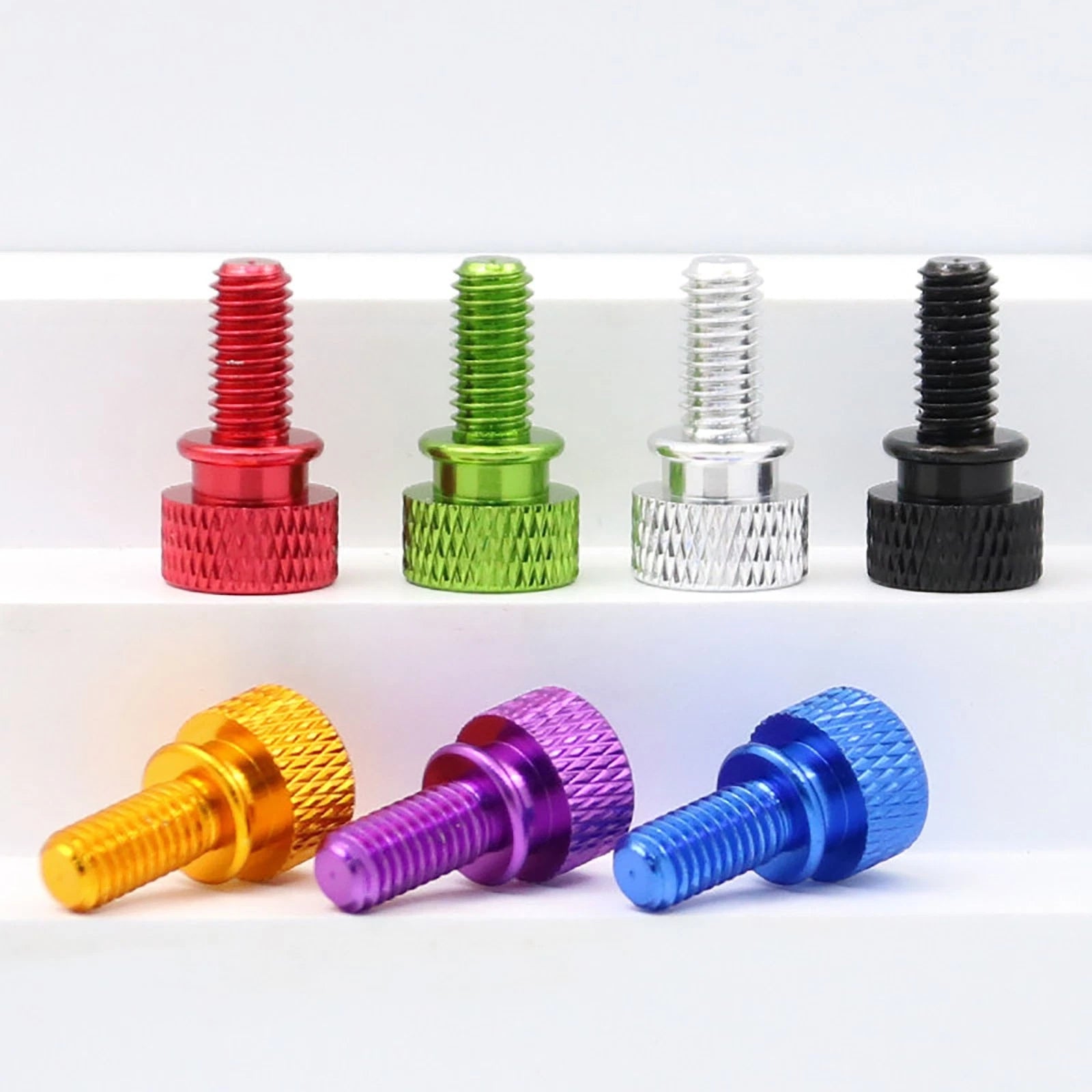 M3 M4 Anodized Aluminum Thumb Screws — Knurled Head Hand Bolts for PC Case, Fishing Rigs & DIY Projects