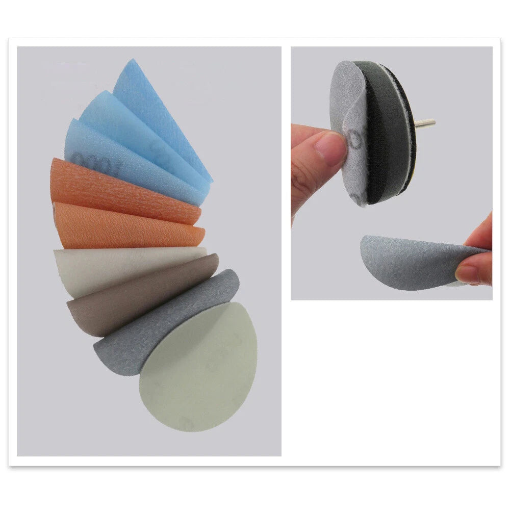 3 Inch 75mm FV Soft Sandpaper Wet And Dry Sanding Discs Polishing 600-5000 Grit