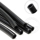 Black Silicone Rubber Tube – ID 0.5–60mm × OD 1–68mm Flexible Hose Pipe