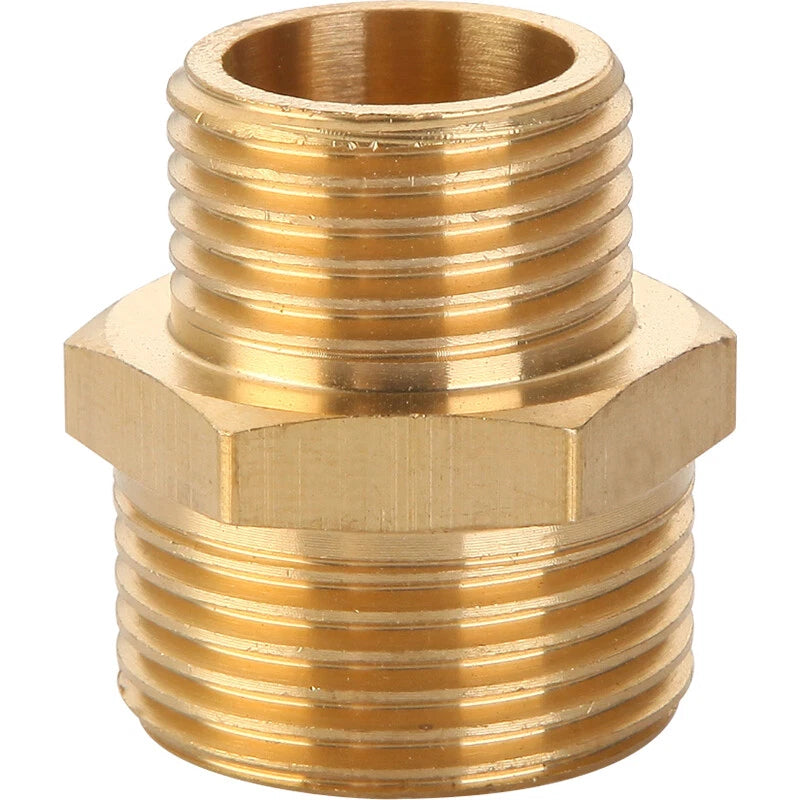 Brass NPT Pipe Fitting Adapter – Male Female Thread Coupler 1/2" 3/4" 1"