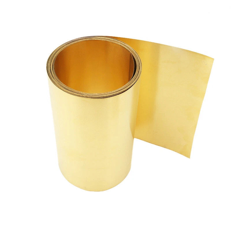 Thin Brass Sheet Strip Roll Metal Foil Shim Plate Thick 0.01mm-1mm Model Making
