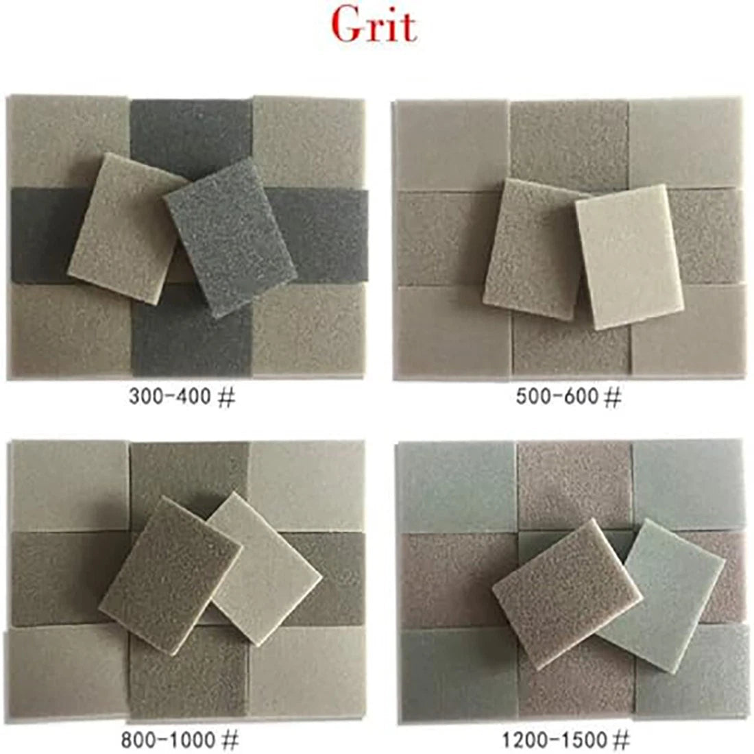 No Hook & Loop Foam sponge Sandpaper Polis Sanding Sheets 300~3000 Grit Wet&Dry