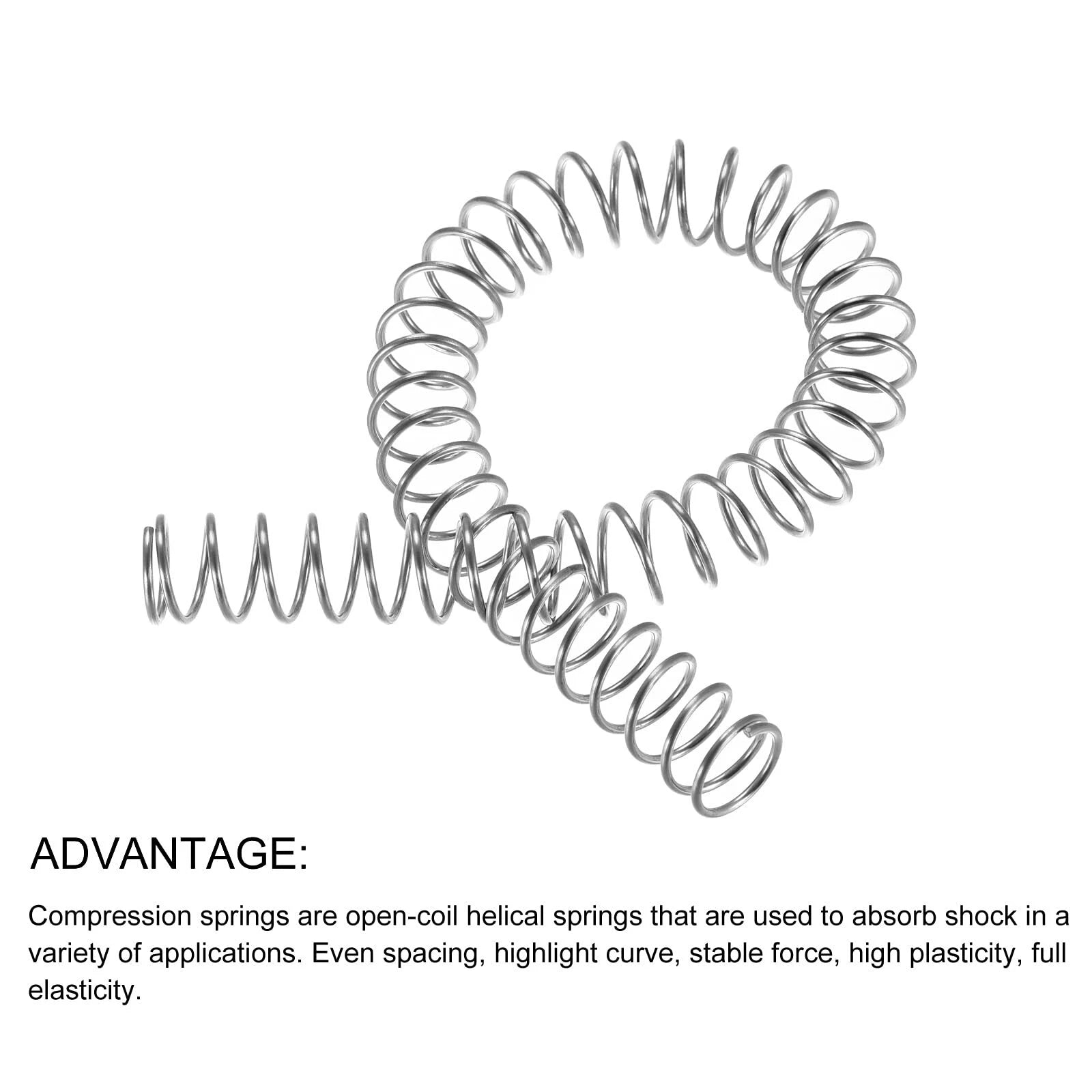 305mm Long Compression Spring 3mm - 50mm Diameter，Pressure- coiled springs