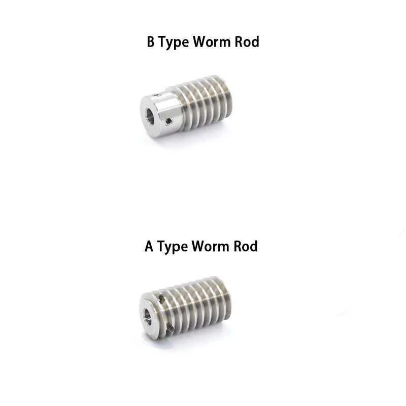 1 Module 15T to 60T Gear Stainless Steels Worm Wheel Gear & Worm Gear Shaft