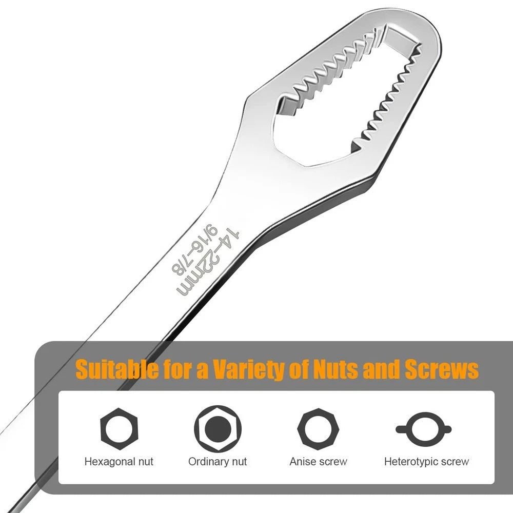 8-24mm Universal Torx Wrench Double-head Self-tightening Adjustable Wrench Tools