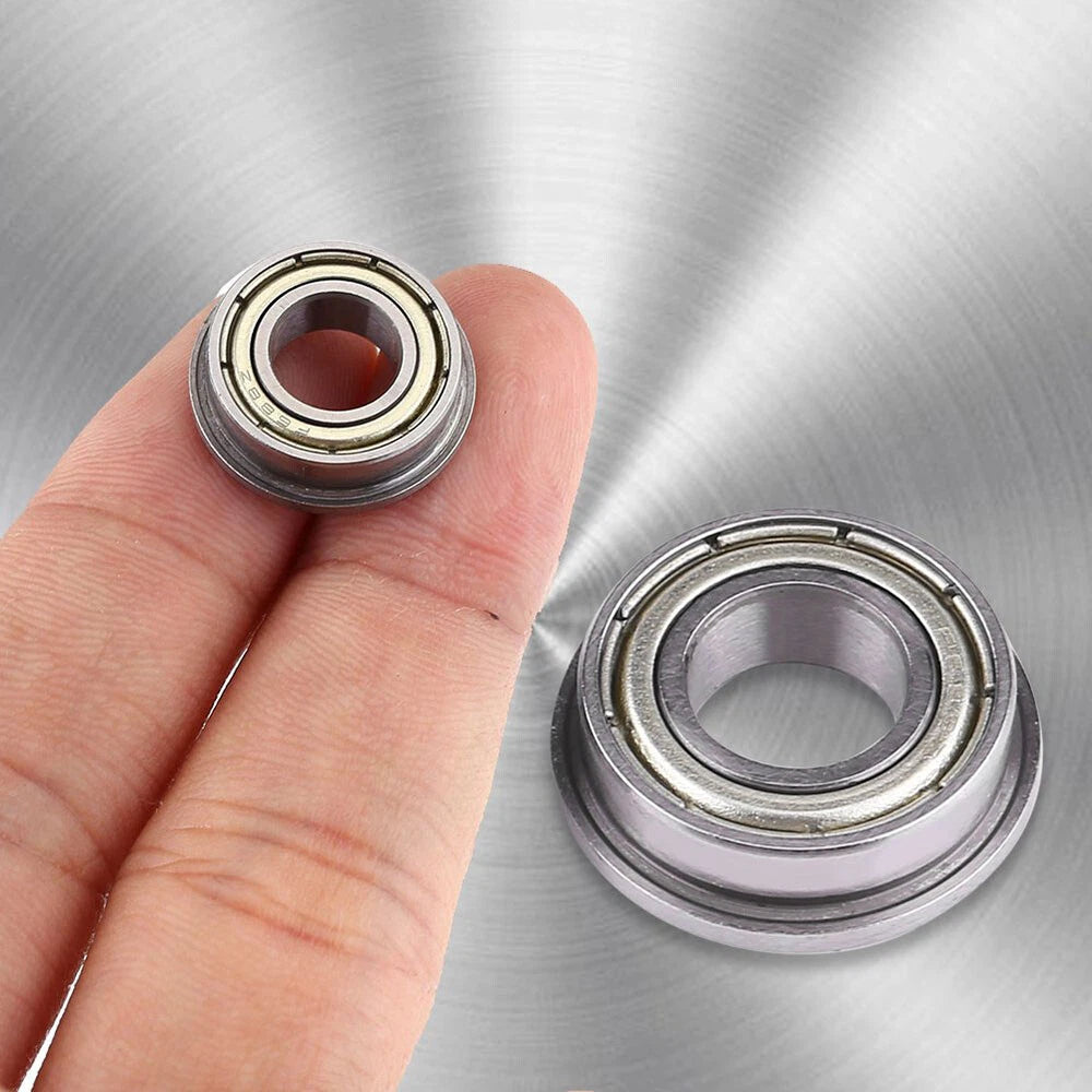 Miniature Metal Flanged Bearings Double Shielded Ball Bearing ZZ Type ID 2mm-8mm