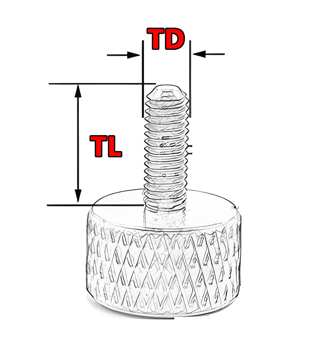 M3 Colored Thumb Screws for PC Case GPU PCI Motherboard — 6 Colors, 4 Lengths