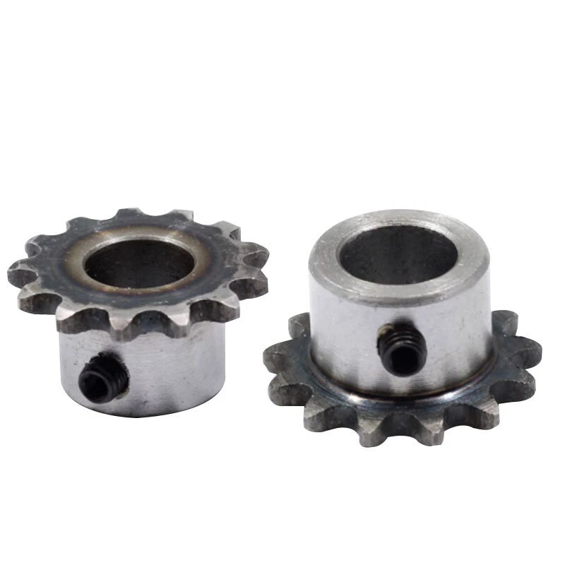 10T - 70T Roller Chain Sprockets 04C 1/4" Pitch 6.35mm Chain Links 45# Steel